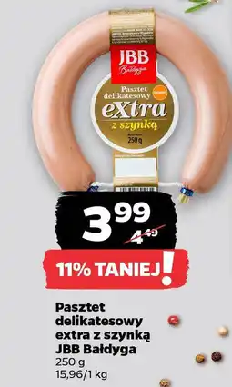 Netto Pasztet delikatesowy extra z szynką JBB Bałdyga oferta