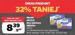 Netto Masło ekstra bez laktozy Miletto oferta