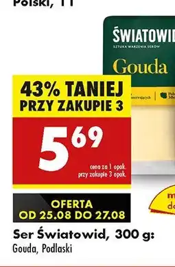 Biedronka Ser Gouda Światowid oferta
