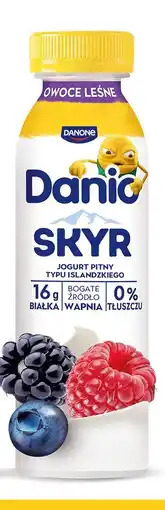 Biedronka Jogurt pitny skyr Danio owoce leśne Danone oferta