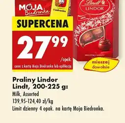 Biedronka Praliny Lindor Lindt milk oferta