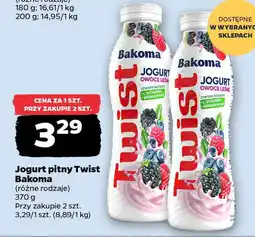 Netto Jogurt pitny Twist Bakoma oferta