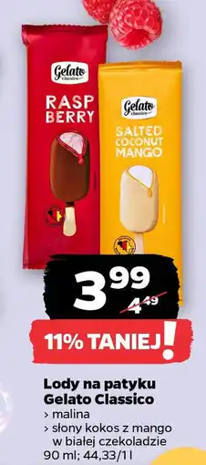 Netto Lody na patyku Gelato Classico oferta