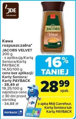 Carrefour Kawa rozpuszczalna JACOBS VELVET oferta