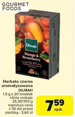 Carrefour Herbata czarna aromatyzowana DILMAH oferta