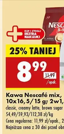 Biedronka Kawa Nescafe mix 3w1 oferta
