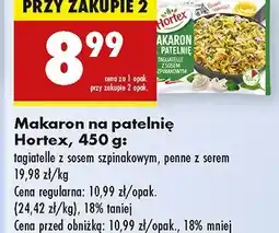 Biedronka Makaron na patelnię tagliatelle z sosem szpinakowym Hortex oferta