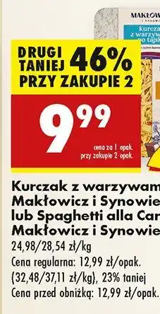 Biedronka Kurczak z warzywami po tajsku Makłowicz i Synowie oferta