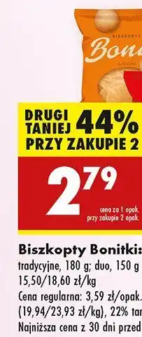 Biedronka Biszkopty tradycyjne Bonitki oferta
