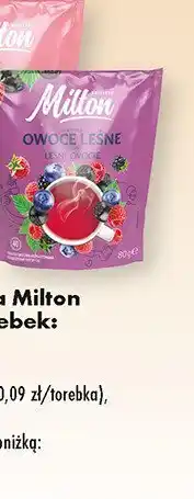 Biedronka Herbata owoce leśne Milton oferta