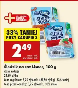 Biedronka Śledzik na raz Lisner oferta