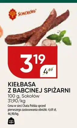 Chata Polska Kiełbasa z babcinej spiżarni Sokołów oferta