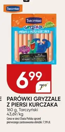 Chata Polska Parówki gryzzale z piersi kurczaka Tarczyński oferta