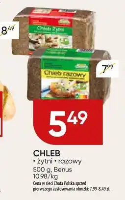 Chata Polska Chleb żytni razowy Benus oferta