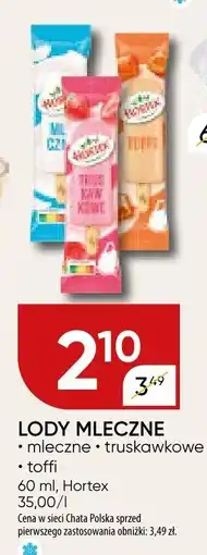 Chata Polska Lody mleczne Hortex toffi oferta