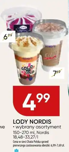 Chata Polska Lody Nordis wybrany asortyment oferta