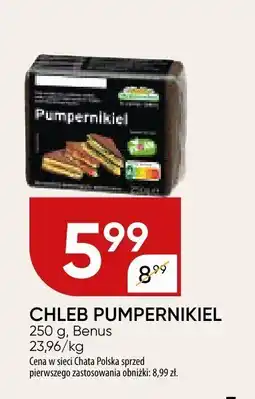Chata Polska Chleb pumpernikiel Benus oferta