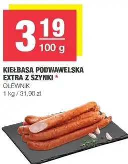 Spar Kiełbasa podwawelska extra z szynki Olewnik oferta