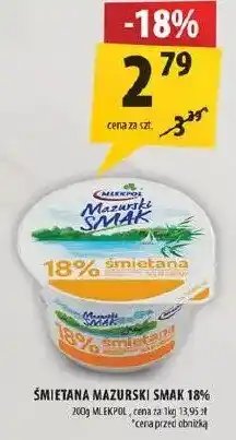 Arhelan Śmietana mazurski smak 18% oferta