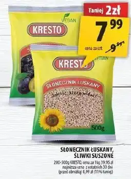 Arhelan Słonecznik łuskany, śliwki suszone Kresto oferta
