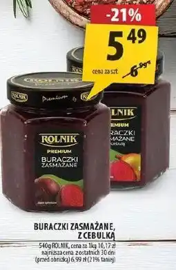 Arhelan Buraczki zasmażane z cebulką Rolnik oferta