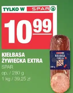 Spar Kiełbasa żywiecka extra SPAR oferta