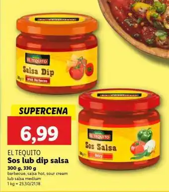 Lidl EL TEQUITO Sos lub dip salsa oferta