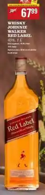Biedronka WHISKY JOHNNIE WALKER RED LABEL 40%, 1 L oferta