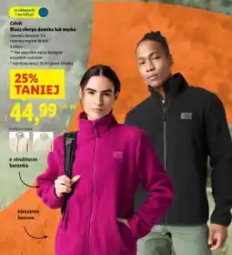 Lidl Crivit Bluza sherpa damska lub męska oferta