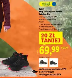 Lidl Crivit Buty trekkingowe męskie lub damskie oferta