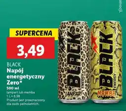 Lidl BLACK Napój energetyczny ZERO oferta