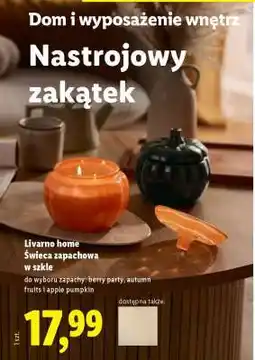 Lidl Livarno home Świeca zapachowa w szkle oferta
