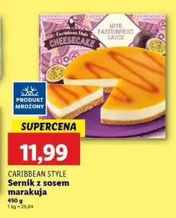 Lidl CARIBBEAN STYLE Sernik z sosem marakuja oferta