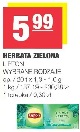 Spar Herbata zielona LIPTON oferta
