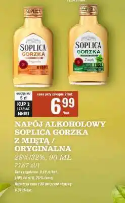 Biedronka NAPÓJ ALKOHOLOWY SOPLICA GORZKA Z MIĘTĄ / ORYGINALNA oferta