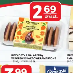 Top Market Biszkopty z galaretką w polewie kakaowej Amartone oferta
