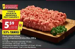 Biedronka Mięso mielone z szynki wieprzowej chude Kraina Mięs oferta