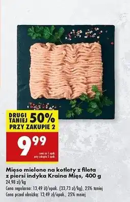 Biedronka Mięso mielone z piersi indyka Kraina Mięs oferta
