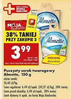Biedronka Serek jogurtowy Hochland Almette oferta