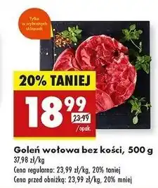 Biedronka Goleń wołowa bez kości oferta