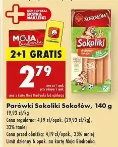 Biedronka Parówki Sokołów Sokoliki oferta