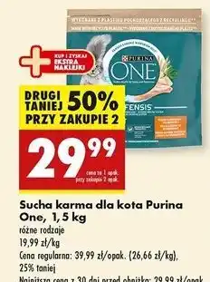 Biedronka Karma dla kota adult kurczak i pełne ziarna Purina One oferta