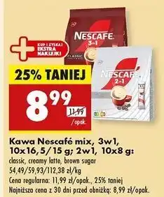 Biedronka Kawa Nescafe 2In1 Coffee + Creamer oferta