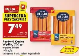 Biedronka Parówki drobiowe Kraina Wędlin oferta