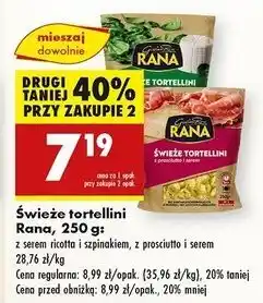 Biedronka Tortellini z serem ricotta i szpinakiem Giovanni Rana oferta