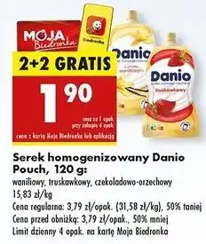 Biedronka Serek czekoladowo-orzechowy Danone Danio oferta