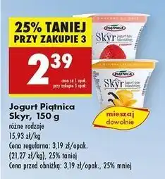 Biedronka Jogurt typu islandzkiego waniliowy Piątnica Skyr oferta