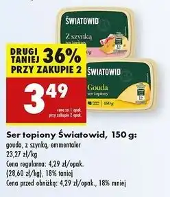 Biedronka Ser topiony emmentaler Światowid oferta
