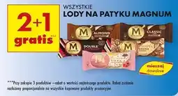 Biedronka Lód chocolate hazelnut Algida Magnum Double oferta
