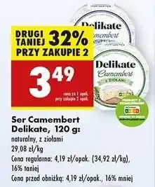 Biedronka Ser camembert z ziołami Delikate oferta